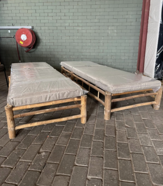 2x Loungebed bamboe , Exotan